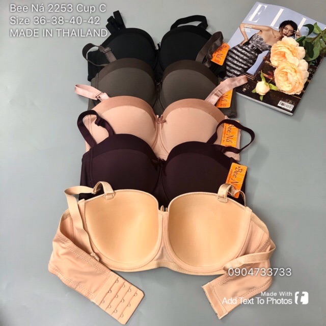 Áo lót, áo cup ngực Thái Lan bigsize quả ngang có gọng đệm mỏng Cup B 2253 BN | BigBuy360 - bigbuy360.vn