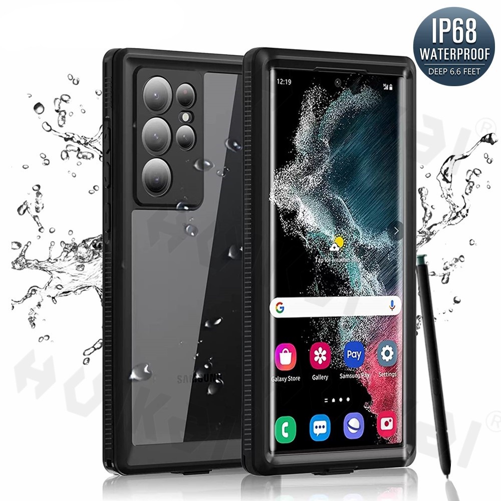 IP68 Waterproof Case For Samsung Galaxy S21 Ultra S20 FE Note 8 9 20 10 Plus S10 S9 S8 S10E A51 Swim Diving Full Body Protection Shockproof Transparent Back Cover