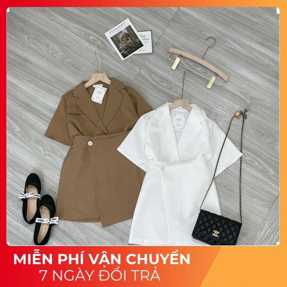 [ 𝐅𝐑𝐄𝐄 𝐒𝐇𝐈𝐏 ] Set Croptop Tuyết Mưa Mix Chân Váy Lệch