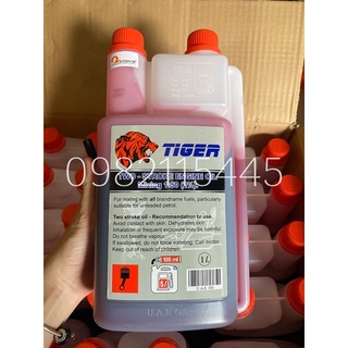 NHỚT TIGER 2 THÌ CHÍNH HÃNG, DẦU 2T TIGER CHO ĐỘNG CƠ 2 THÌ 1 LÍT