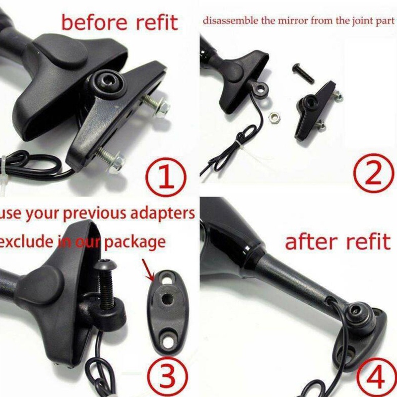 Gương chiếu hậu có đèn LED cho xe máy Yamaha YZF R1 R6 FZ1 FZ6 600R R3