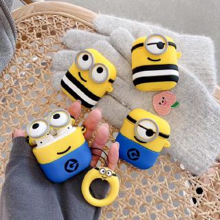 Hộp Silicone Đựng Tai Nghe Airpods 1 / 2 Pro Hình Minion Dễ Thương