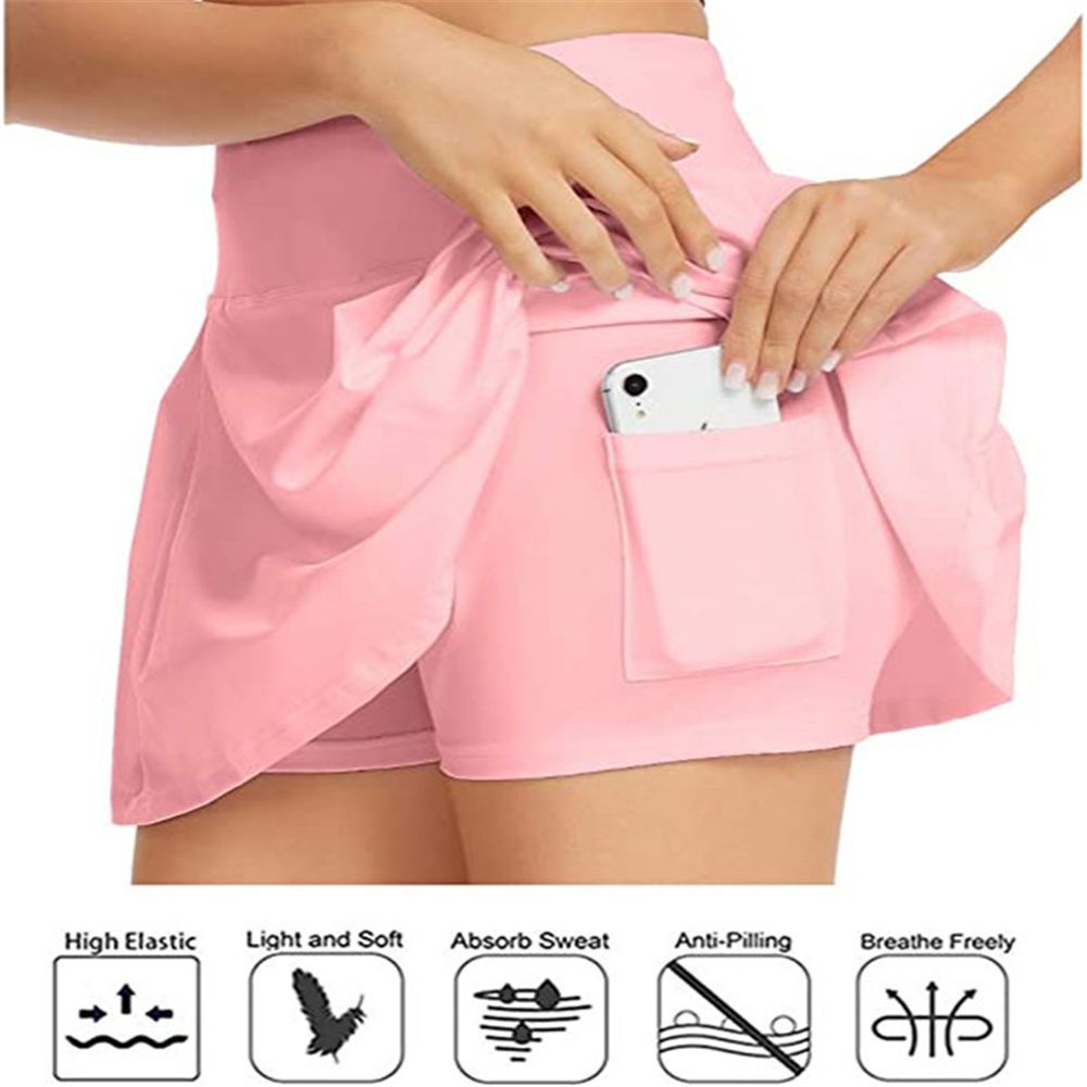 Chân Váy Ngắn Nhiều Màu Sắc Co Giãn Phong Cách Thể Thao Thời Trang Cho Nữ