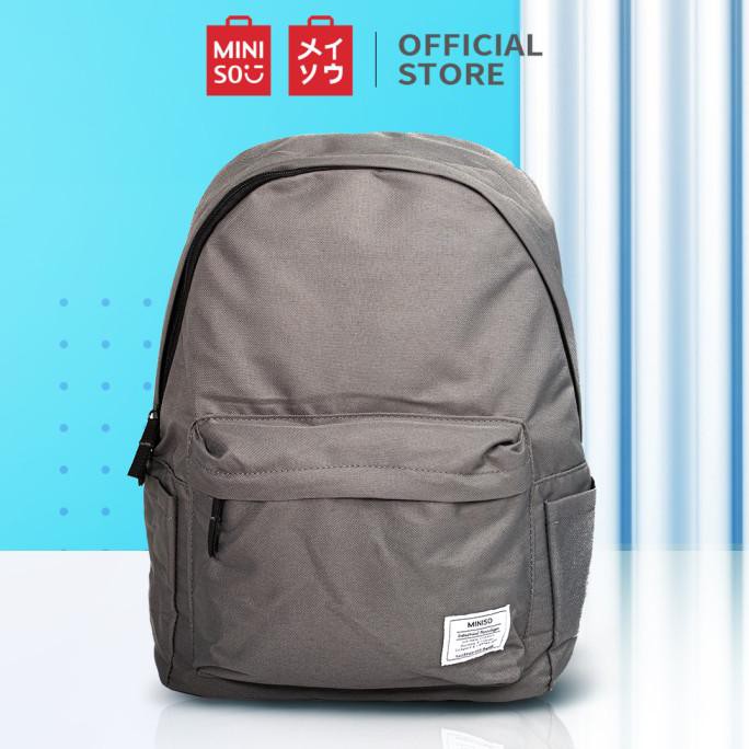 Miniso Balo Đi Học / Du Lịch Màu Đỏ Phong Cách Nhật Bản