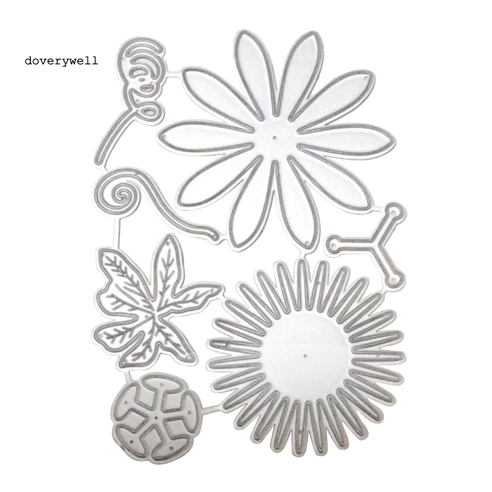 Khuôn Cắt Giấy Làm Từ Kim Loại Hình Bông Hoa Trang Trí Scrapbook