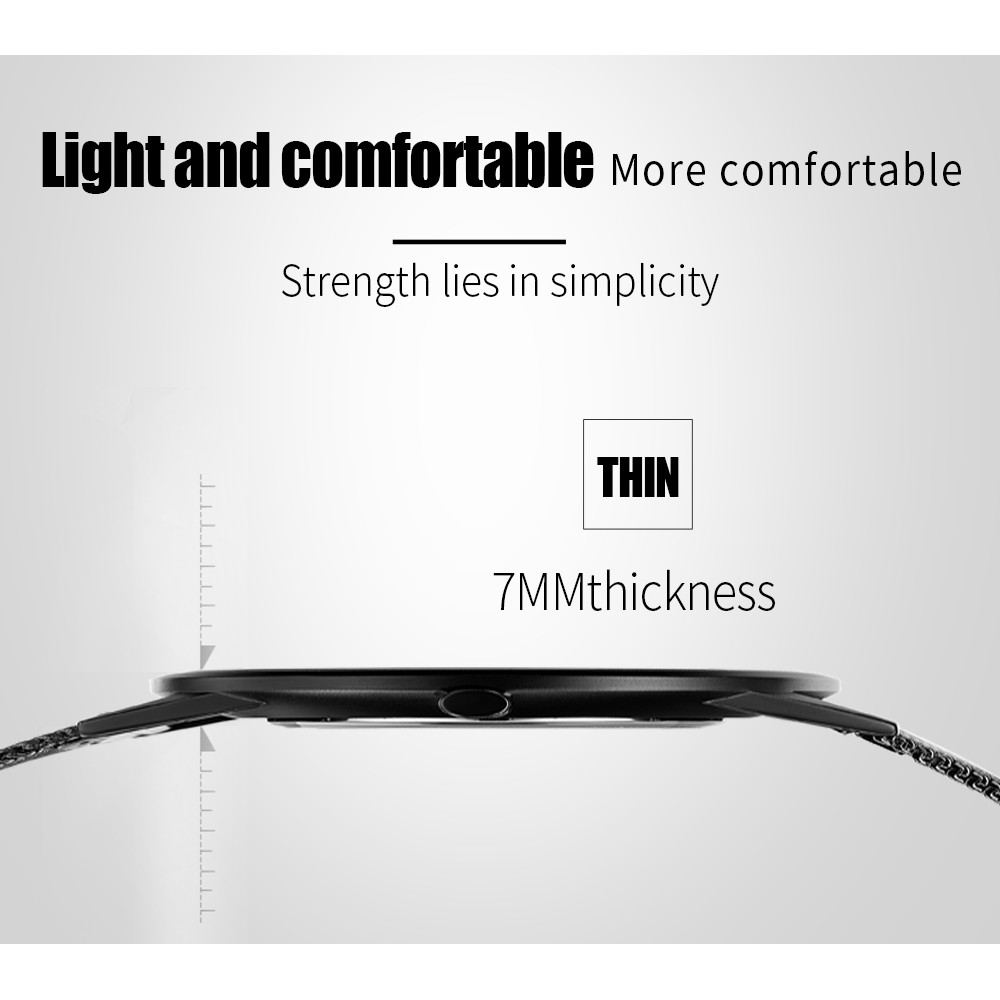 Đồng Hồ CRRJU 2172 Máy Nhật Bản Bằng Thép Chống Nước Chống Trầy Siêu Mỏng Cho Nam