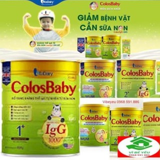 Sữa Non Colosbaby 1000IgG 800g Số 0+ 1+ 2+ Colos for Mum Mẫu Mới Date T4.2022