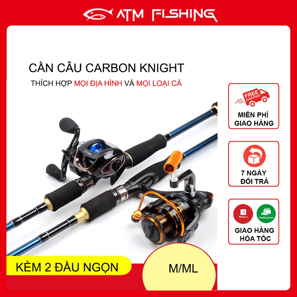 Cần Cân Lure Knight Kèm 2 Ngọn Siêu Bền, Giá Siêu Rẻ