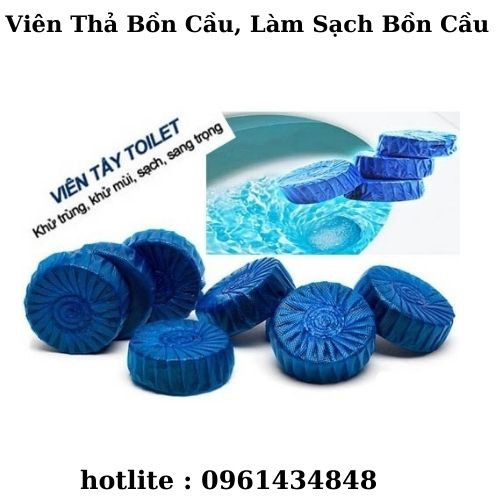 Viên Thả Bồn Cầu, Làm Sạch Bồn Cầu Túi 10 Viên