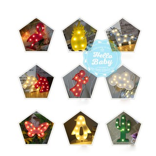 Đèn LED để bàn, trang trí quán 3D ...