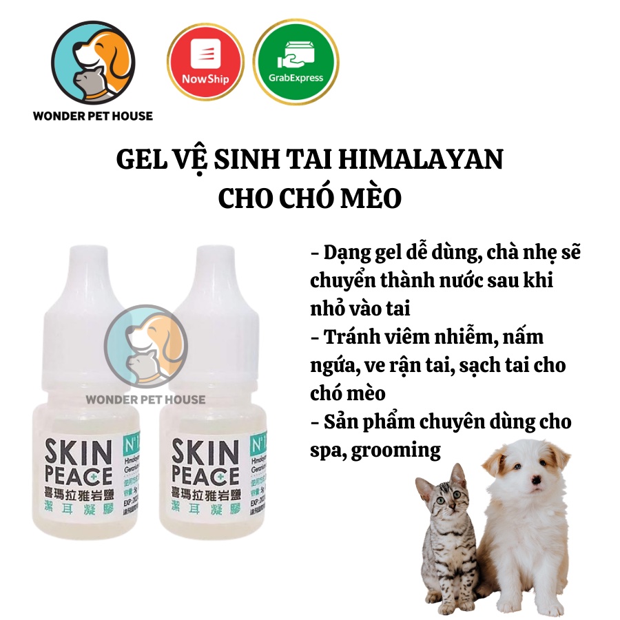 Gel vệ sinh tai 5g Skin Peace Himalayan Ear Cleansing cho chó mèo
