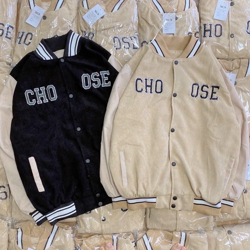 [ĐỢT CUỐI] ÁO BOMBER HAI LỚP HAI MÀU TRẮNG ĐEN