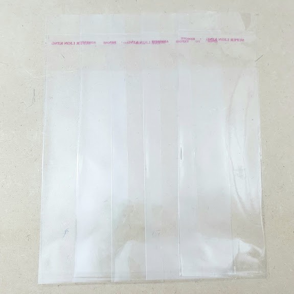 500g Túi Opp dán mép 6x15cm - Túi ni lông băng keo dán miệng - Bao nilon dán miệng