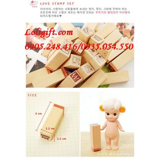 BỘ CON DẤU GỖ HÌNH