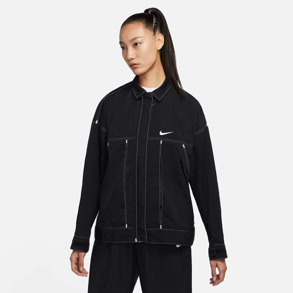 Áo Khoác Gió Thể Thao Nike DM6204-010/030 Kiểu Retro Cá Tính Cho Nữ