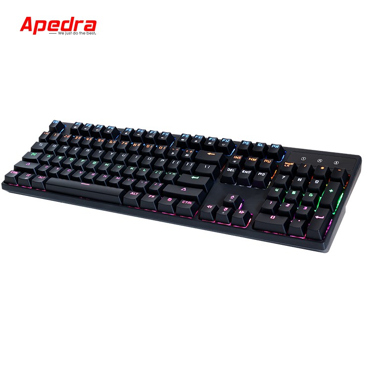 BÀN PHÍM CƠ CHUYÊN GAME APEDRA MK- X70 - LED ĐỔI MÀU USB CHÍNH HÃNG