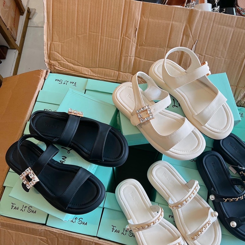 SANDAL MÓC KHOÁ VUÔNG NHẬP QUẢNG CHÂU ( S223 S224 )u
