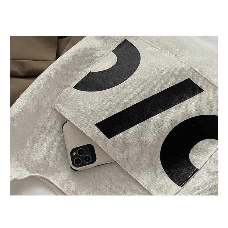 Túi Tote Vải (Có Làm Theo Yêu Hình Ảnh Số Đo Của Khách) Nữ Canvas Mềm Thiết Kế Hình Đi Học Đi Chơi