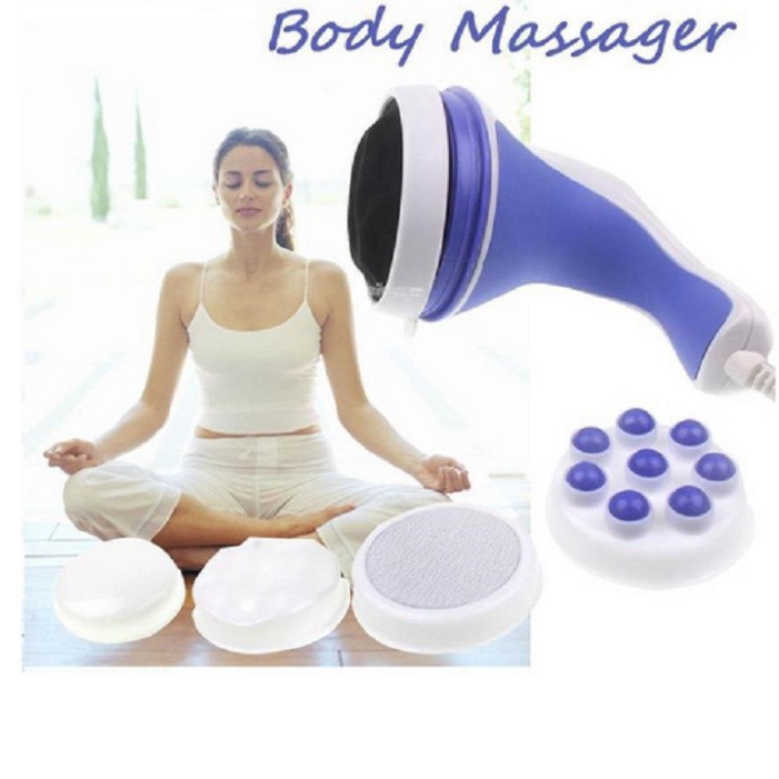 [FLASH SALE] Máy Massage Toàn Thân-Máy Đánh Tan Mỡ Bụng Cầm Tay Relax & Spin Tone 5 Đầu