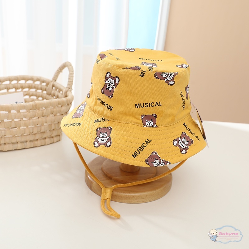 Mũ Bucket Thoáng Khí In Họa Tiết Hoạt Hình Thời Trang Mùa Hè Cho Bé