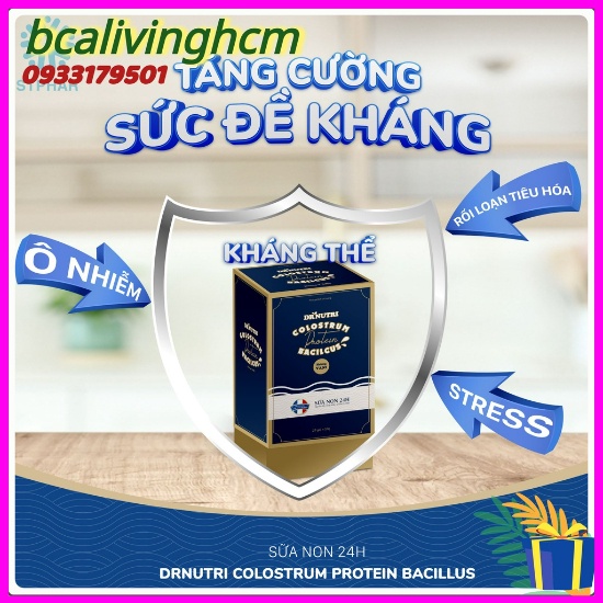 Sữa non phục hồi Dr Nutri Colostrum Protein Bacilcus vị Socola và vị Vani .
