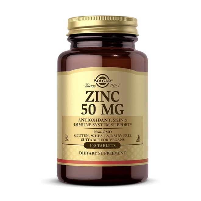Viên kẽm chay Solgar Zinc 50 mg 100 viên USA