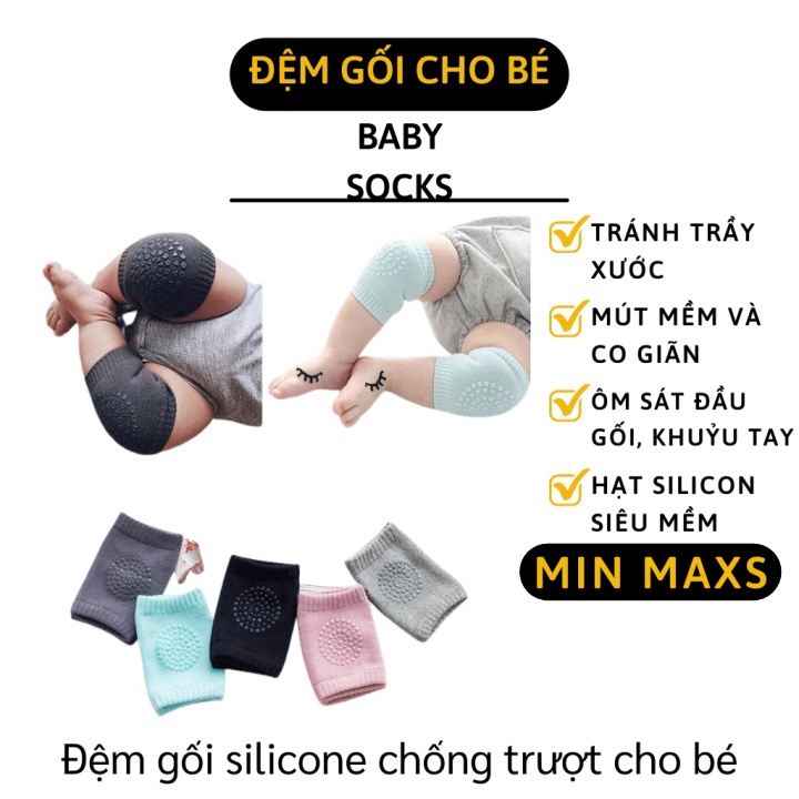 Đệm Đầu Gối - Đệm Lót Bảo Vệ Đầu Gối, Khuỷu Tay Cho Bé Tập Bò Chống Va Đập 4105 [MINMAXS]