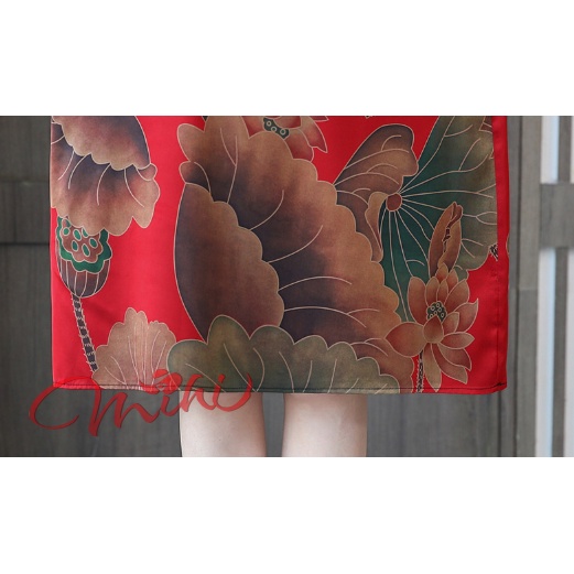Váy Đầm Trung Niên Nữ Cho Mẹ V15 - Thời trang trung niên cho mẹ trung tuổi U40 U50 đẹp giá rẻ Bigsize - Váy xuông cho mẹ