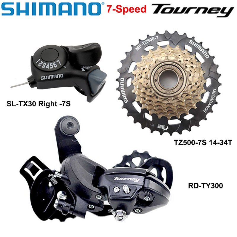 SHIMANO Tourney 6v 7v Groupset 6 / 7 Speed SL TX30 shifters RD TY300 Derailleur phía sau MF TZ500 Fr