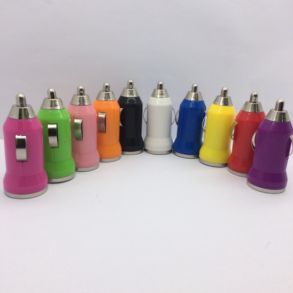 Tẩu sạc ô tô 5V1A, bộ sạc ô tô USB duy nhất (màu ngẫu nhiên)