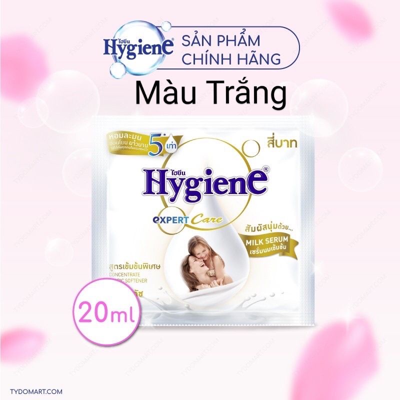 Nước xả vải hygiene 20ml của Thái Lan - 01 dây 12 gói đủ màu