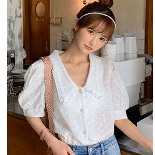 Áo thô hoa đục lỗ