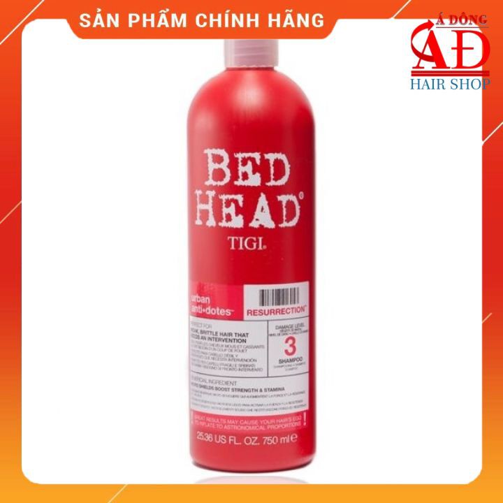 [Chính hãng] [Siêu rẻ] DẦU GỘI PHỤC HỒI TIGI BED HEAD CẤP ĐỘ 3 (MÀU ĐỎ) CHÍNH HÃNG USA 750ML