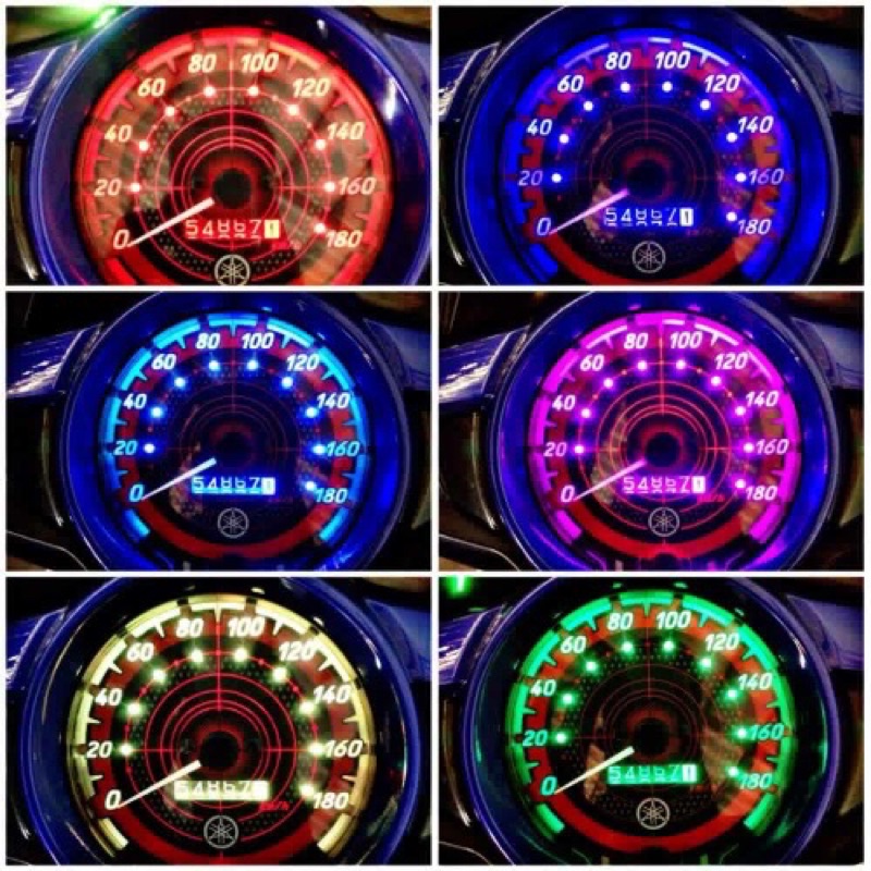 Đèn Led đá số đổi màu xe máy