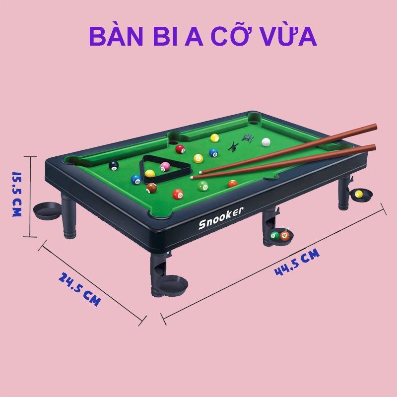 Bàn Bi a Giá Rẻ Bàn Bida Thể Thao 6 Chân, Nhựa Bền Giúp Bé Tăng Độ Chính Xác