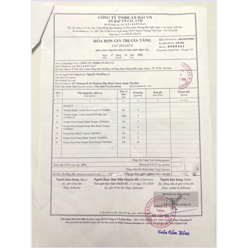 Nước hoa nam Versace Pour Homme For Men EDT