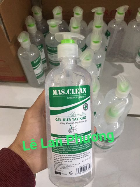 [Mua 2 tặng 1][SẴN] gel rửa tay khô ORGANIC MAS.CLEAN