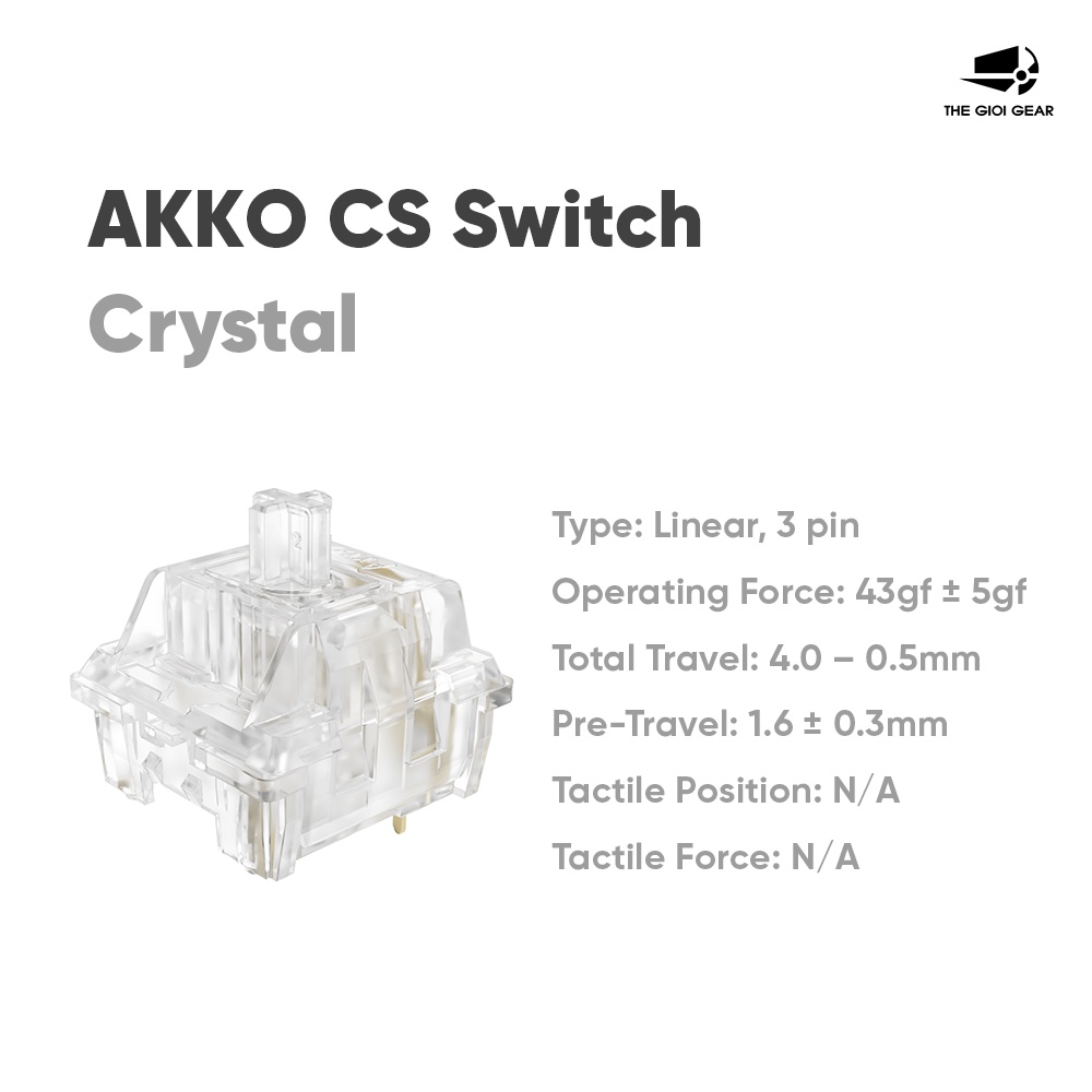 Công Tắc Bàn Phím Cơ - AKKO CS Switch – Crystal