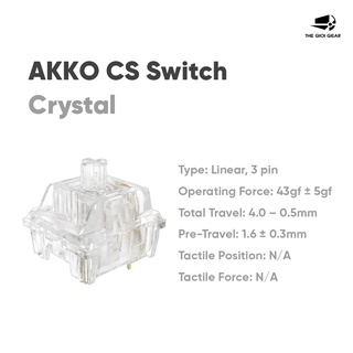 Công tắc bàn phím cơ - akko cs switch – crystal