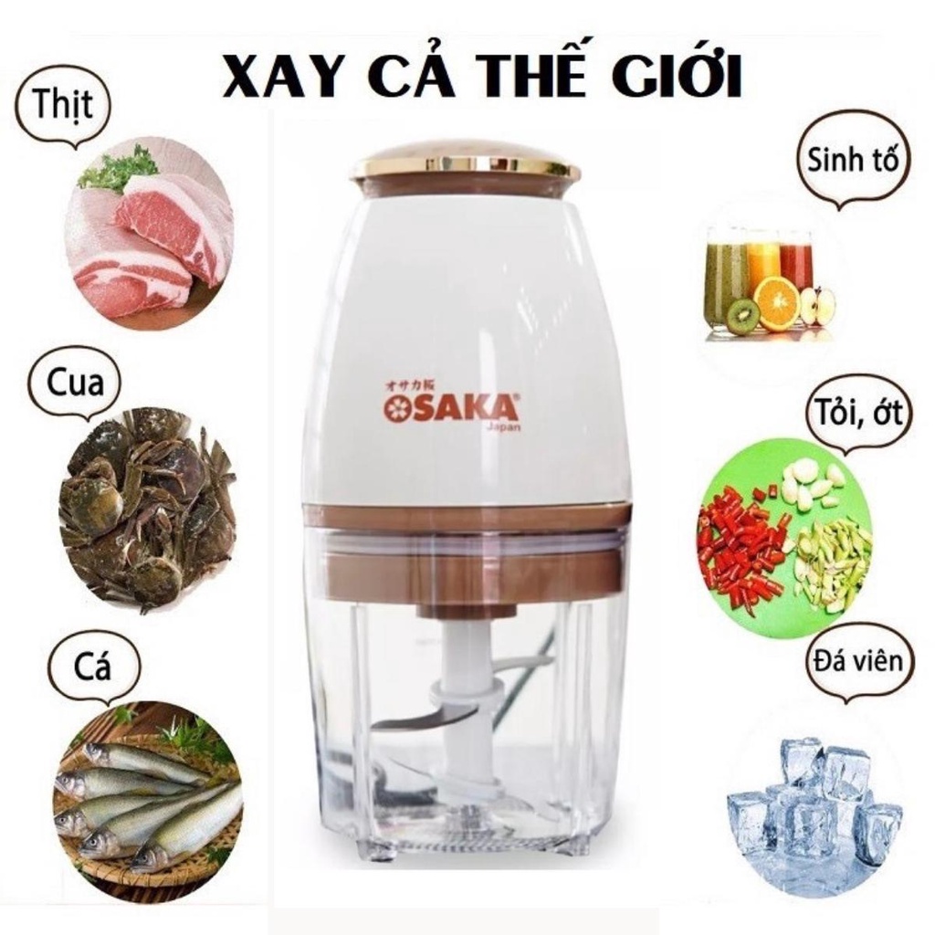 Máy xay sinh tố cầm tay, máy xay Osaka 350W, 750ML, máy xay sinh tố, máy say sinh tố, máy xay cầm tay, máy xay thịt