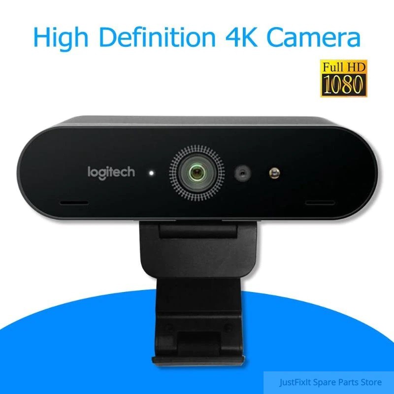 Webcam Logitech BRIO - 4K Ultra HD Hàng chính hãng - Webcam ultra HD để tổ chức hội nghị video, truyền phát và quay phim