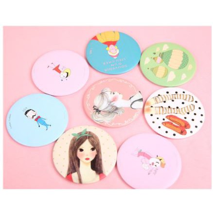 Gương cầm tay mini phong cách Hàn Quốc