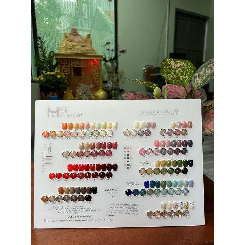 Sơn Gel Sét 70 Màu - Tặng Kèm bảng màu tặng base top