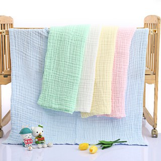 Chăn đắp điều hòa xô nhăn organic dày dặn 6 lớp xuất nhật, chăn đắp mùa hè thu cho bé mang đi học