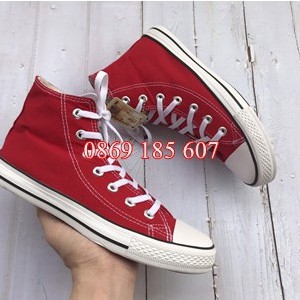 [SALE SỐC] Giày Thể Thao Cv Đỏ Cao Cổ Nam Nữ