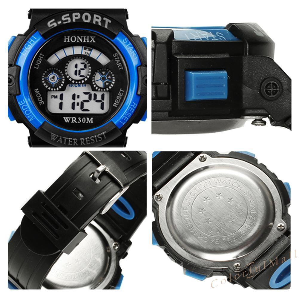 Fashion Multifunction Waterproof Boy Sports Electronic Children Watches