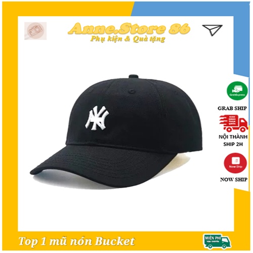 Mũ lưỡi trai nam nữ ny , nón kết cao cấp chất kaki cotton form unisex nam nữ nhiều màu - NK06