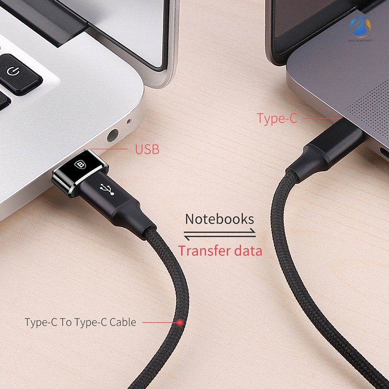 Đầu Chuyển BASEUS Type C Sang USB (Type A) Tốc Độ Cao (USB Type C To Type A Adapter/ Converter) - Hàng Chính Hãng