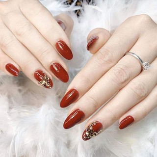 Sét 24 móng tay giả đính đá cao cấp