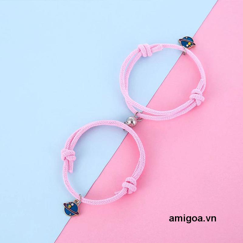 ✨✨SET 2 VÒNG TAY ĐÔI NAM CHÂM, VÒNG TAY CẶP CHARM PHI HÀNH GIA, TRÁI TIM QUÀ TẶNG